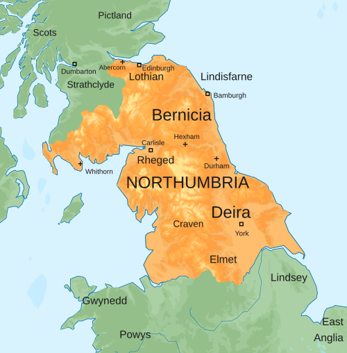 Map of Northumbria