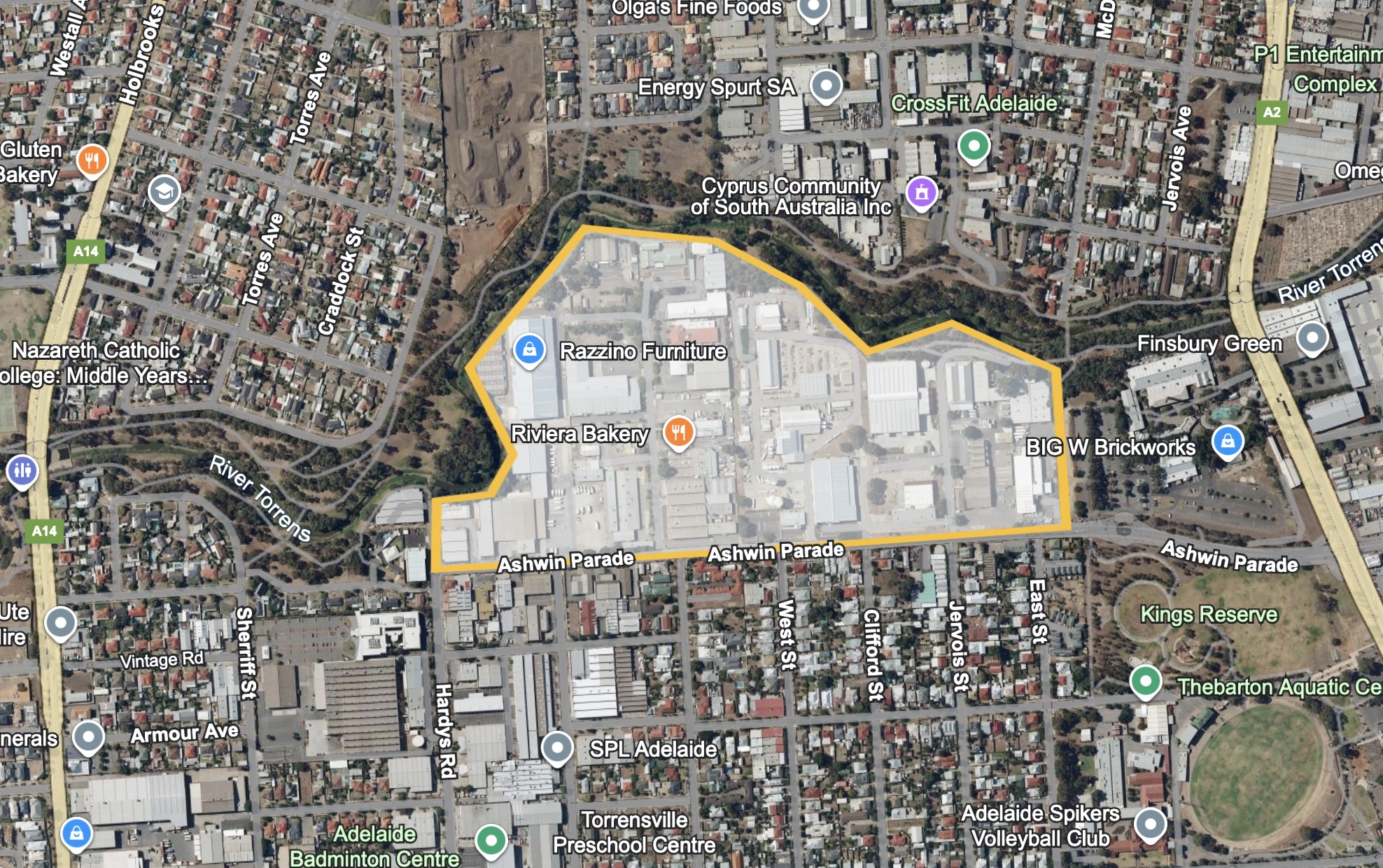 14 16 Ashwin Pde Adelaide Chemical Works Map 1