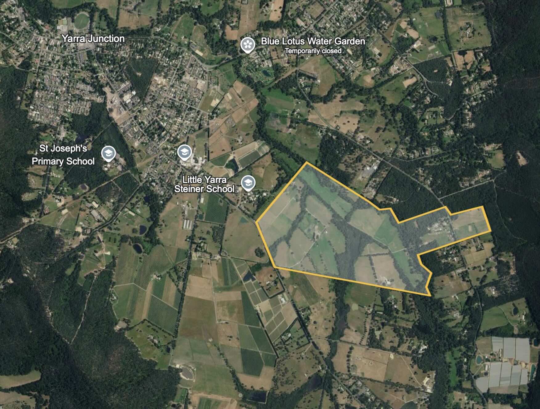 Caulfied Grammar Yarra Junction Map 1 small