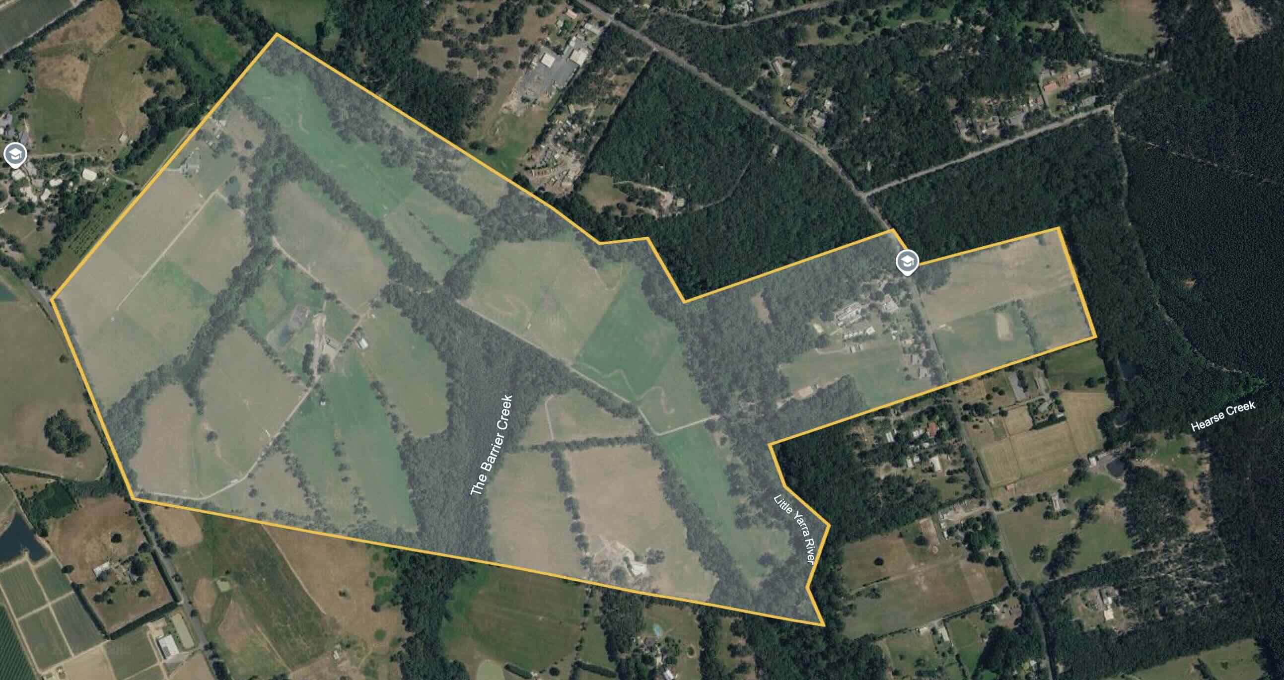 Caulfield Grammar Yarra Junction Map 2 small