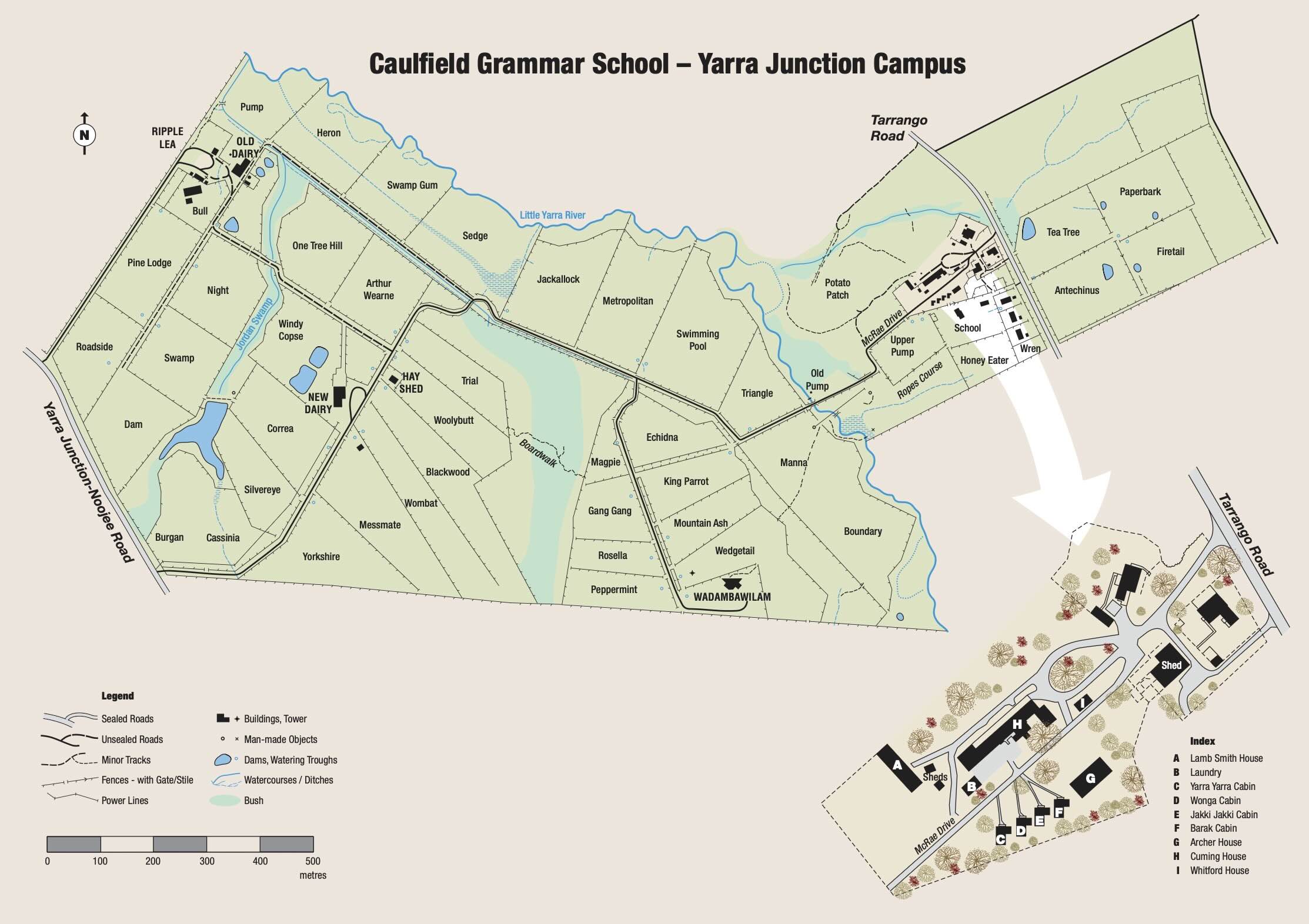 Caulfield Grammar Yarra Junction Map 3 small