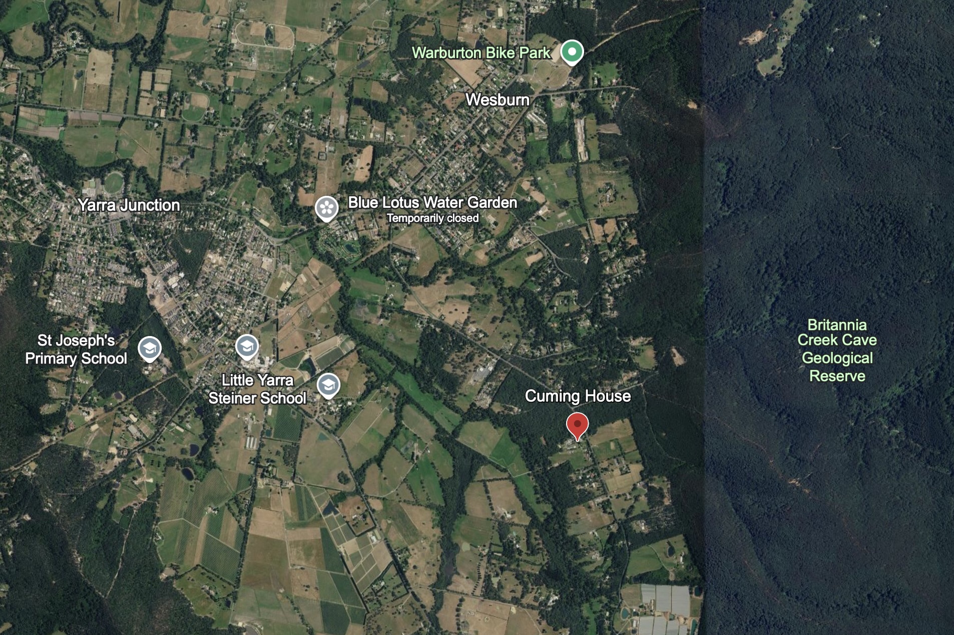 Cuming House Yarra Junction map