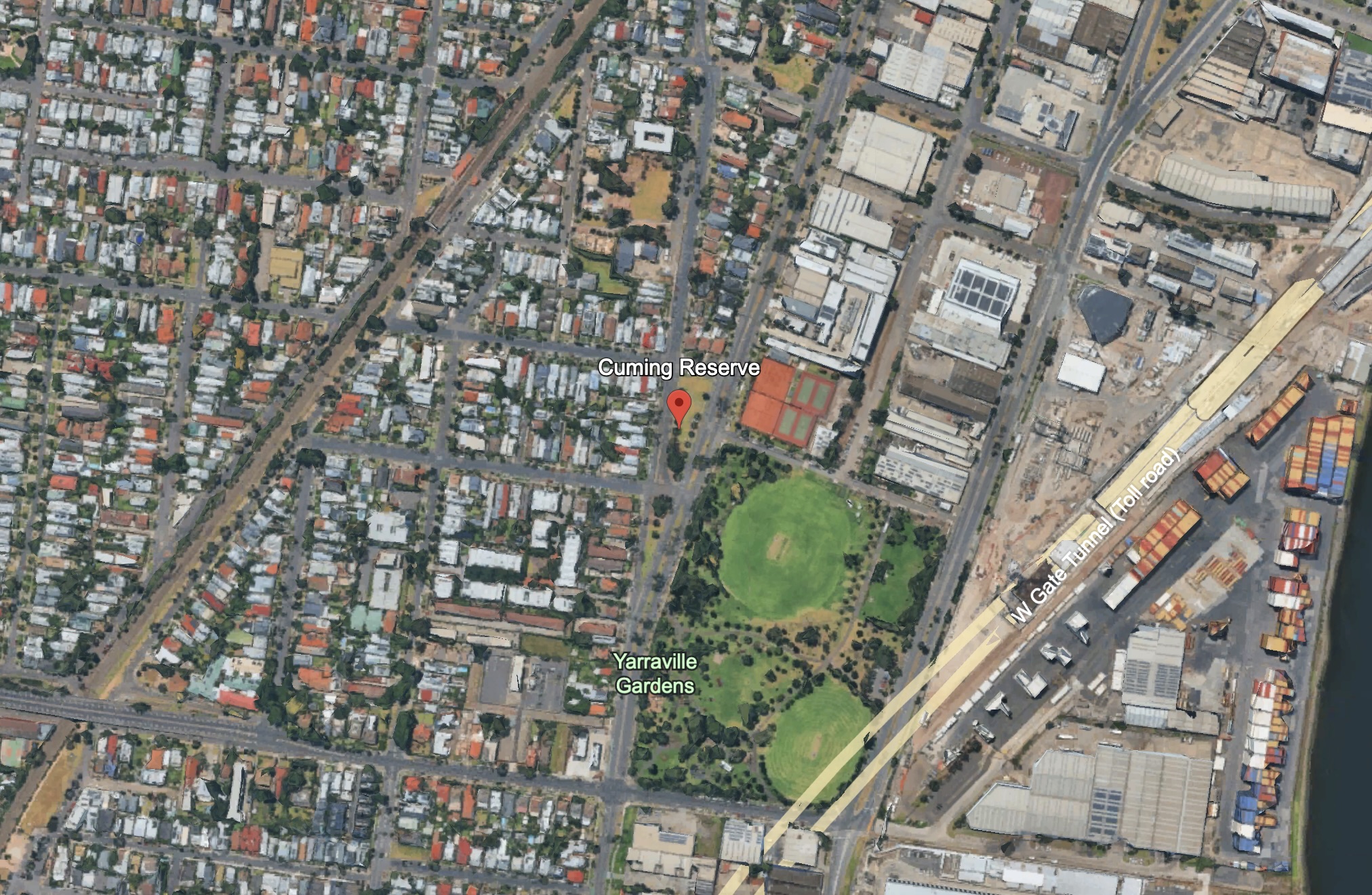 Cuming Reserve Yarraville map 2