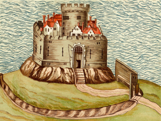 Cruggleton Castle 1563 Sketch by Elizabeth I spies