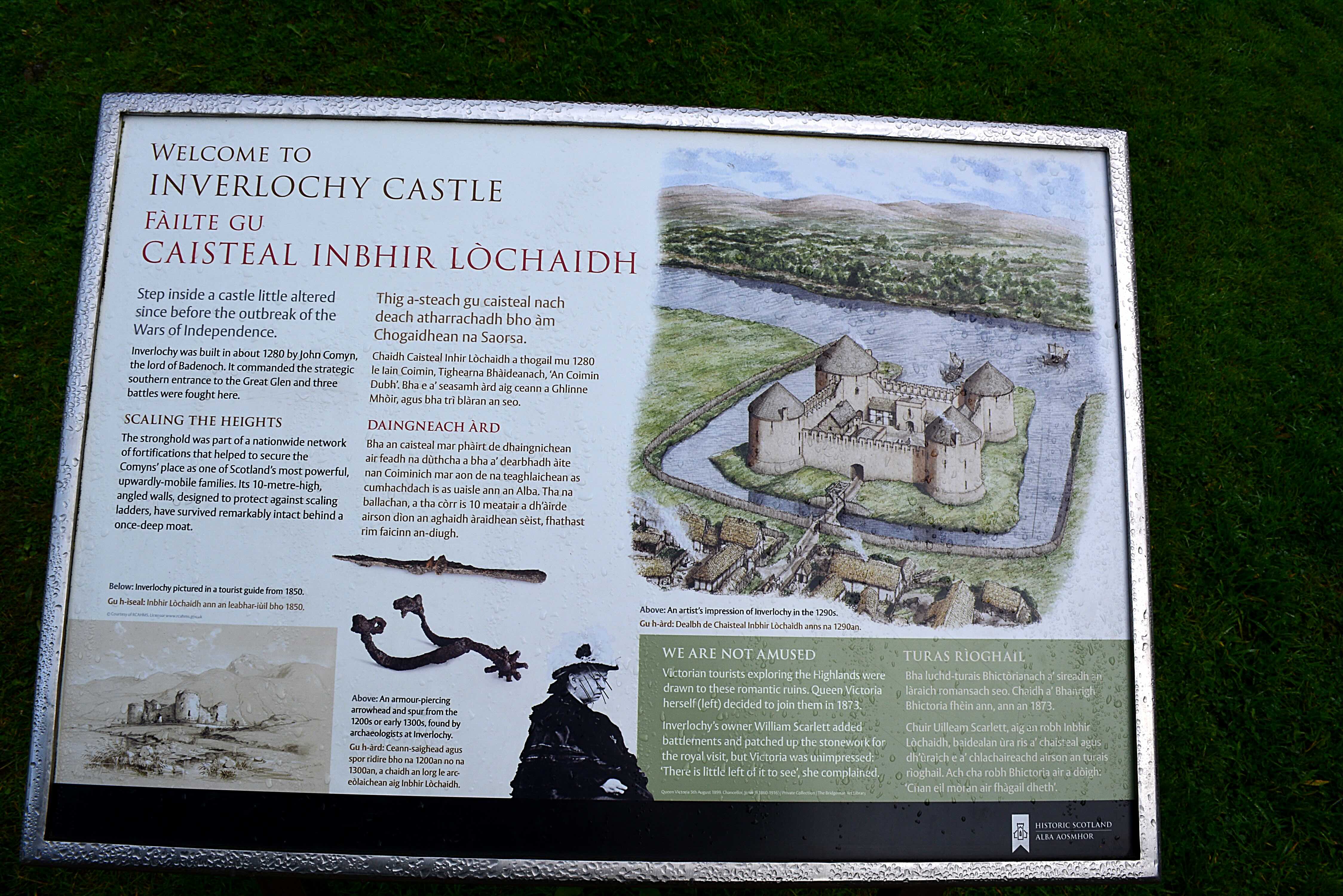 Old inverlochy Castle artist impression 2